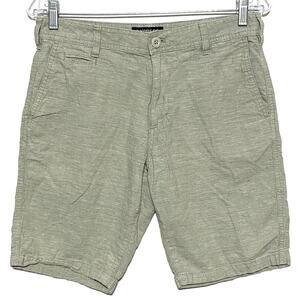 Express Classic Fit Chinos Shorts Linen Cotton Men 28 Preppy Casual Everyday Y2K